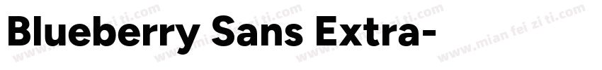 Blueberry Sans Extra字体转换